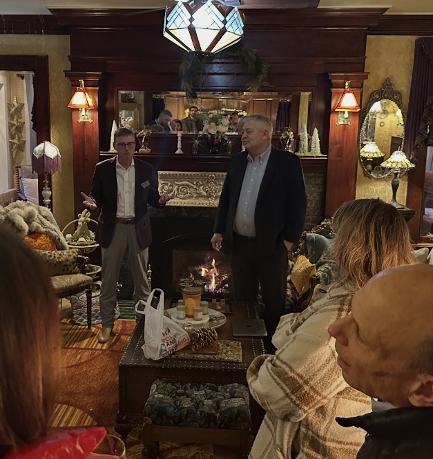 David Sanders meeting with constituents